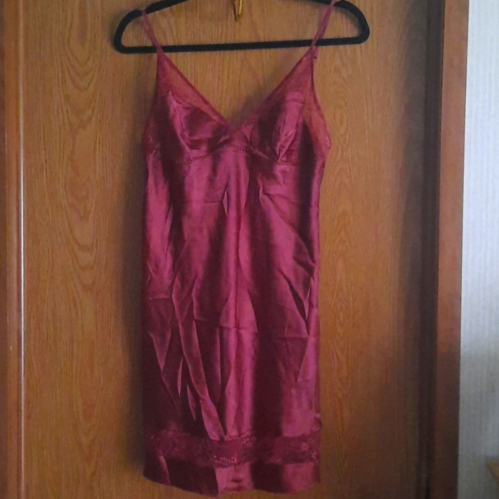 Victoria secret burgundy chemise size M